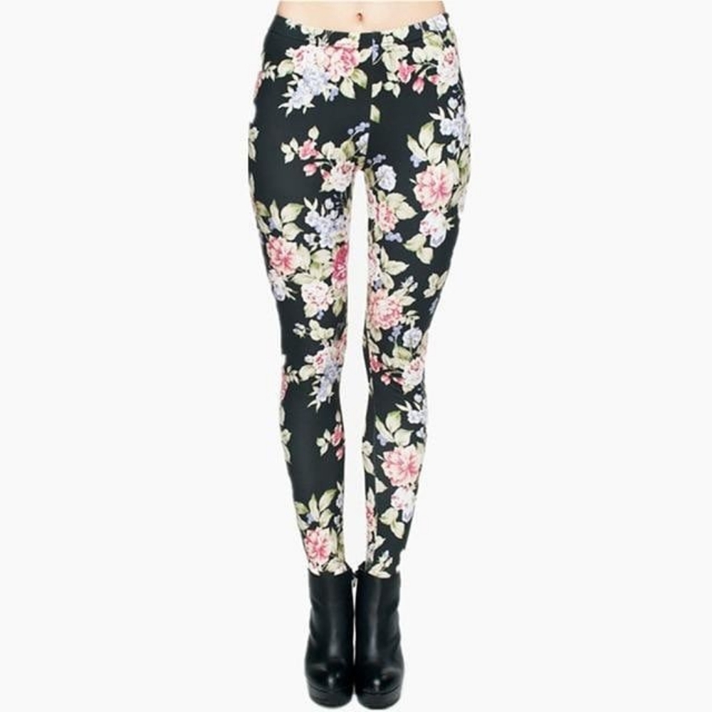 Floral Leggings(One size fits all)